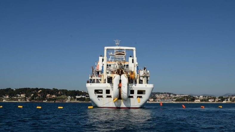 Subsea cable installation vessel supporting critical digital infrastructure in Asia-Pacific waters