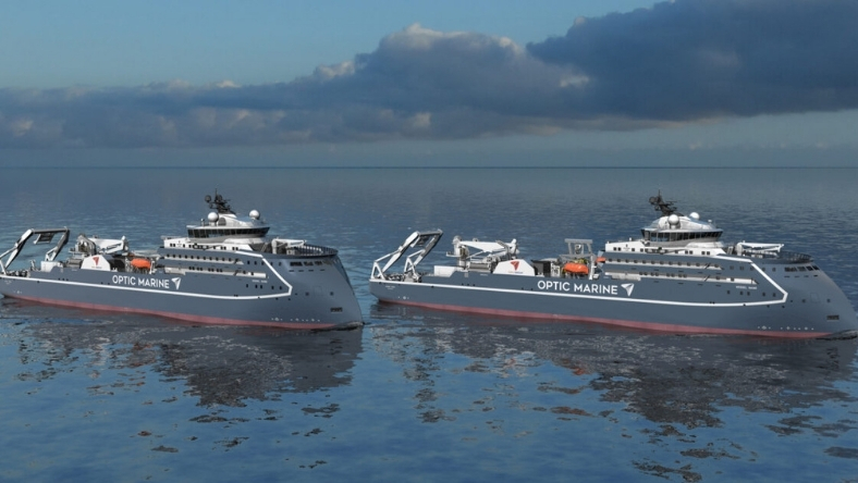 Offshore cable installation vessels operating at sea